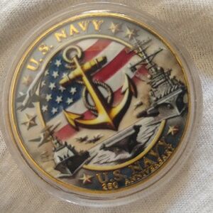 US NAVY 250 anniversary medallion